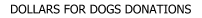 Dollars for Dogs Donations